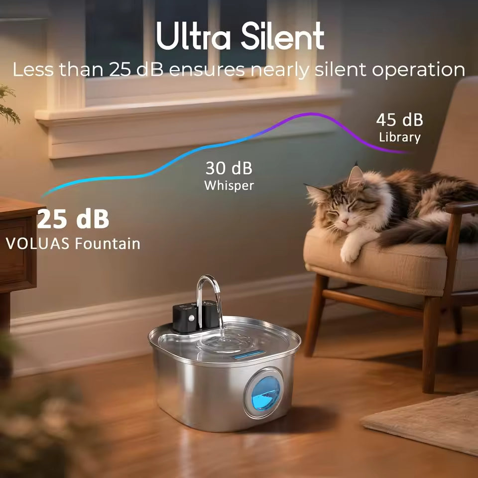 💧  3.2LSmart Pet Water Fountain – Keep Your Cat Hydrated & Healthy